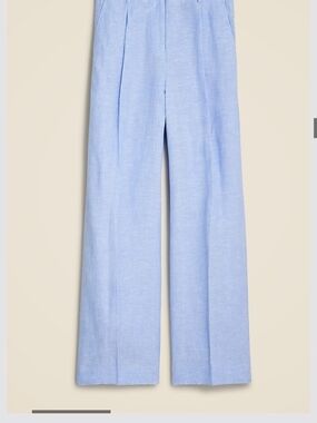 J. Crew Light Blue Wide-Leg Pants